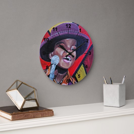 Das Wunderkind Gemälde von Alfred Fox Große Wanduhr (Büro)