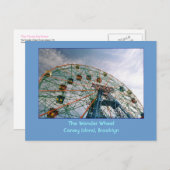 Das Wunderrad (Coney Island, NY) Postkarte (Vorne/Hinten)