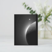 Das wunderschöne Bild der NASA, der Mond leuchtet  Postkarte (Stehend Vorderseite)