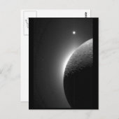 Das wunderschöne Bild der NASA, der Mond leuchtet Postkarte (Vorne/Hinten)