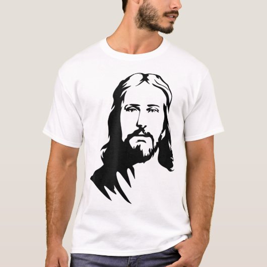 Das wunderschöne Gesicht Jesu des Christi Christli T-Shirt (Vorderseite)