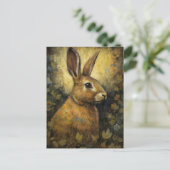 Das wunderschöne Kaninchen Postkarte (Stehend Vorderseite)