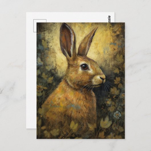 Das wunderschöne Kaninchen Postkarte (Vorne/Hinten)