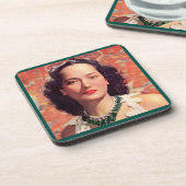 das wunderschöne Merle Oberon Getränkeuntersetzer (Linke Seite)