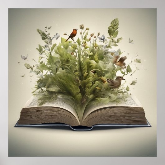 Das wunderschöne offene Buch Poster (Vorne)