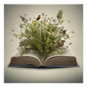 Das wunderschöne offene Buch Poster (Vorderseite)