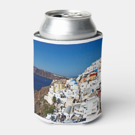 Das wunderschöne Oia in Santorin, Griechenland Dosenkühler (Kanne Vorderseite)