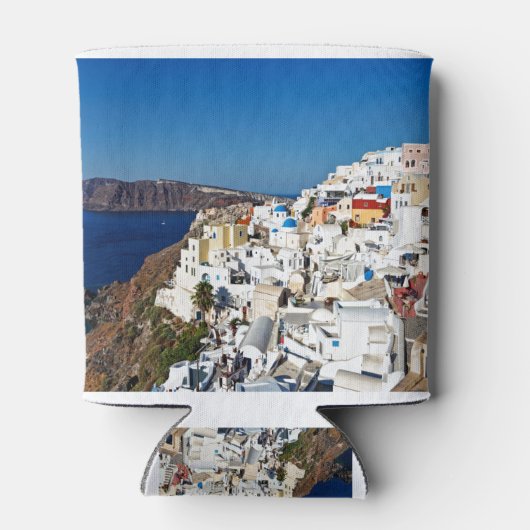 Das wunderschöne Oia in Santorin, Griechenland Dosenkühler (Rückseite)