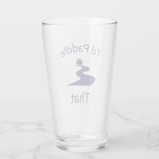 Das würde ich paddeln glas (Rückseite)