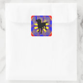 Das Wurmloch Quadratischer Aufkleber (Tasche)