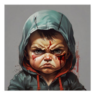 das wütende Baby Poster