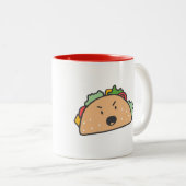 Das wütende Taco mit Namen Zweifarbige Tasse (VorderseiteRechts)