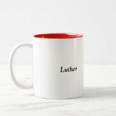 Das wütende Taco mit Namen Zweifarbige Tasse (Links)