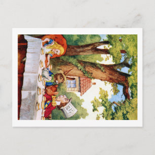 Das wütenden der Tee-Party des Hutmachers im Einladungspostkarte