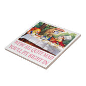 Das wütenden der Tee-Party des Hutmachers in der Fliese (Seite)