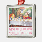 Das wütenden der Tee-Party des Hutmachers in der Ornament Aus Metall (Links)