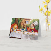 DAS WÜTENDEN DER TEE-PARTY DES HUTMACHERS KARTE (Gelbe Blume)