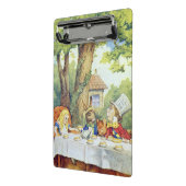 Das wütenden der Tee-Party des Hutmachers Mini Klemmbrett (Gewinkelt2)