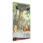 Das wütenden der Tee-Party des Hutmachers Mini Klemmbrett (Schrägansicht)