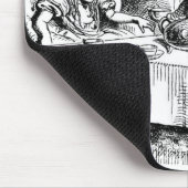 Das wütenden der Tee-Party des Hutmachers Mousepad (Ecke)