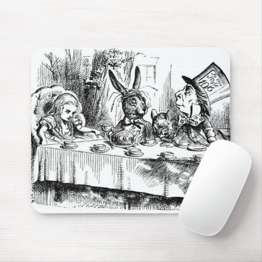 Das wütenden der Tee-Party des Hutmachers Mousepad (Mit Mouse)