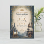 Das Xmas-Gala-Party anpassen Einladung (Stehend Vorderseite)