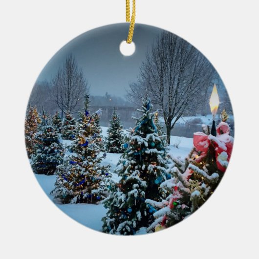 Das Yacht-Becken Keramik Ornament (Vorne)