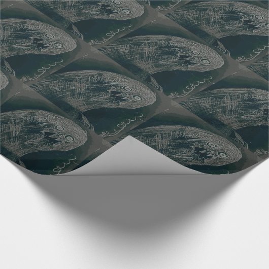 das yaie Wurmzeichnen und Ihr Soul wachsen dunkel Geschenkpapier (Ecke)