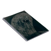 das yaie Wurmzeichnen und Ihr Soul wachsen dunkel Notizblock (Rechte Seite)