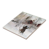 Das Yard und der Wäsche-House, Carl Larsson Fliese (Seite)