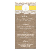 Das "Yellow Sand Dollar Wedding Menu" Werbekarte (Vorne)