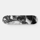 DAS YIN u. DER YANG (schwarze u. weiße abstrakte Skateboard (Horizontal)