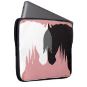 das yin und die Yang-Pferde 15-Zoll-Laptophülse Laptopschutzhülle (Vorne Rechts)