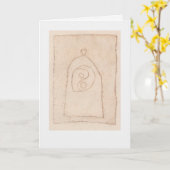 Das Ying-Yang-Symbol Karte (Gelbe Blume)