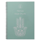 Das Yoga Studio Hamsa von Seafoam Green ist indivi Notizblock (Vorderseite)