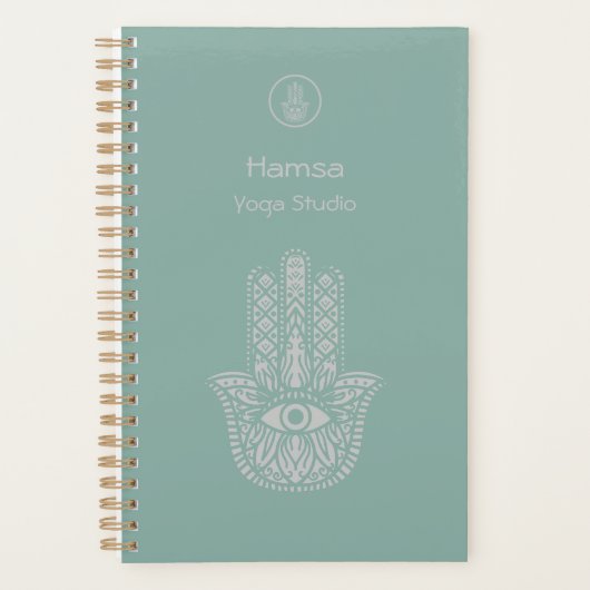 Das Yoga Studio Hamsa von Seafoam Green ist indivi Planer (Vorderseite)
