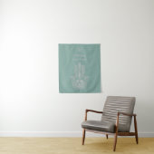 Das Yoga Studio Hamsa von Seafoam Green ist indivi Wandteppich (Beispiel)