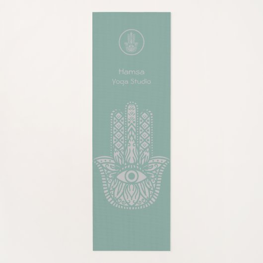 Das Yoga Studio Hamsa von Seafoam Green ist indivi Yogamatte (Vorderseite)