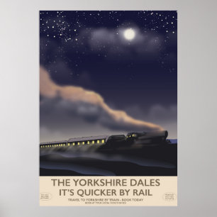 Das Yorkshire Dales Railway Plakat
