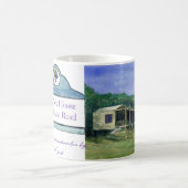 Das Zack Haus, Leuchtturm-Straße durch Arnold Zack Kaffeetasse (Mittel)