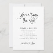 Das Zählen der handgeschriebenen, nicht-weißen Hoc Einladung (Vorderseite)