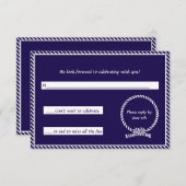 Das Zählen der Knotens-Reaktionskarte RSVP Karte (Vorne/Hinten)