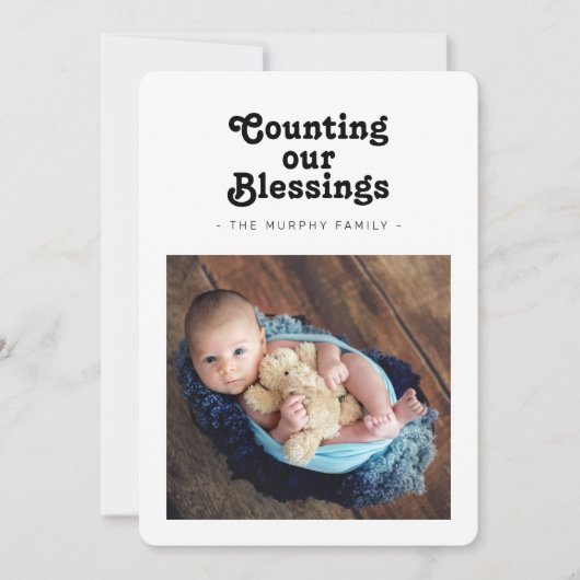 Das Zählen unserer Segen Weihnachten (Vorderseite)