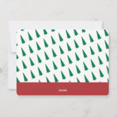 Das Zählen unserer Weihnachtsfotokarte Feiertagskarte (Rückseite)