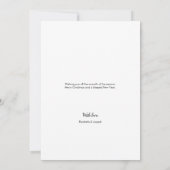 Das Zählen unseres Segens Erstes Weihnachtsfest-Fo Ankündigung (Rückseite)