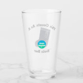 Das zählt als Bootie Beer Kayaker. Glas (Rückseite)