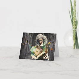 Das Zauberbuch Halloween Karte