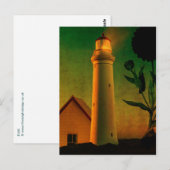 Das zauberhafte Leuchtturm Postkarte (Vorne/Hinten)