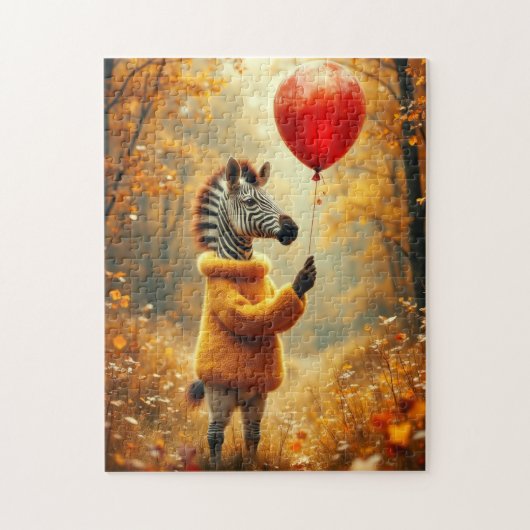 Das Zebra und der rote Ballon Puzzle (Vertikal)