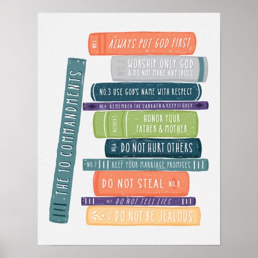 Das Zehn Gebote Poster (Vorne)